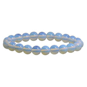 Opalite Bead Bracelet - Click Image to Close